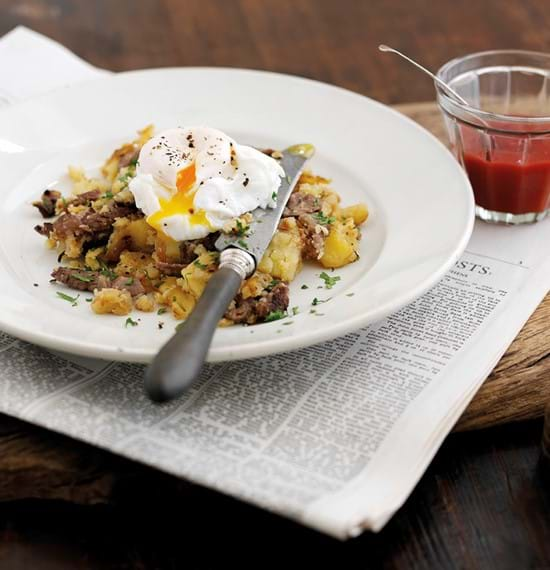 Roast Beef Hash with Eggs