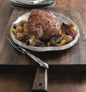 Roast Lamb with Sweet Chilli Glaze