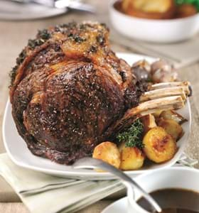 Roast Rib of Beef with Stout Gravy