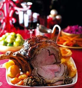 Roast Rib of Beef with Kumquats and Orange Liqueur