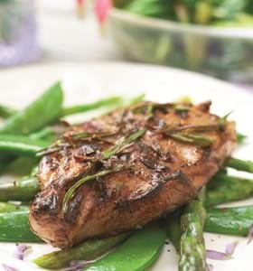 Sizzling Valentine Steaks in a Lavender and Balsamic Marinade