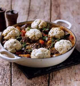 Easy Beef Casserole with Herb Dumplings