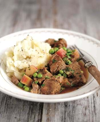 Slow Cooked Lamb with Rhubarb