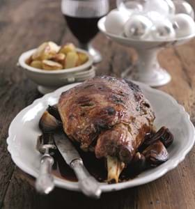 Slow Roast Lamb in Sloe Gin