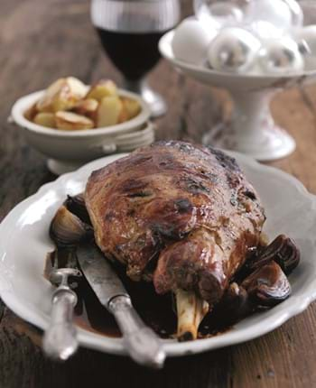 Slow Roast Lamb in Sloe Gin