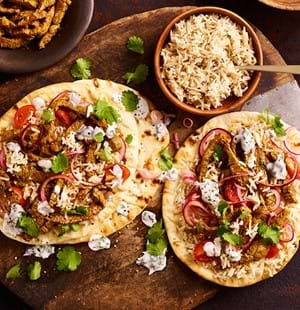 Spicy Beef Flatbreads