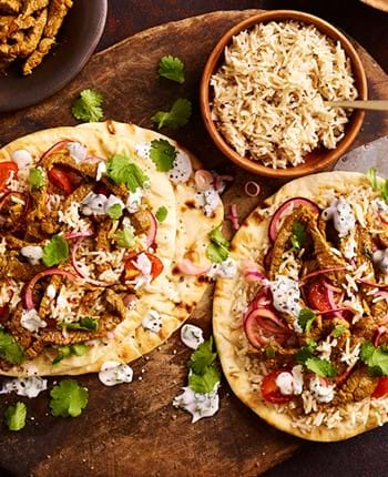 Spicy Beef Flatbreads