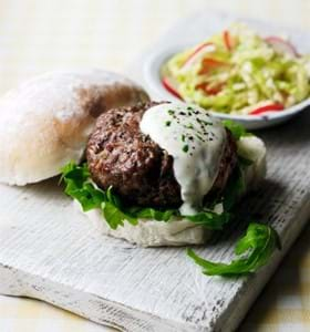 Chutney BBQ Burgers with Tarragon Mayonnaise