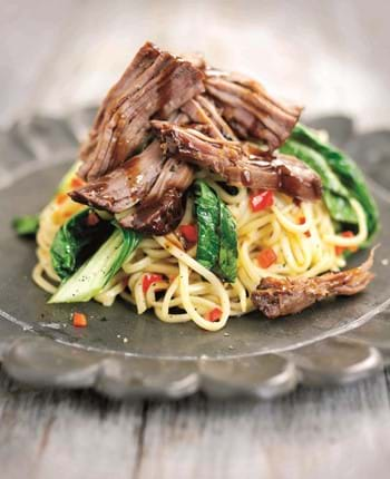 Sticky Asian Brisket Slow Cooker Version