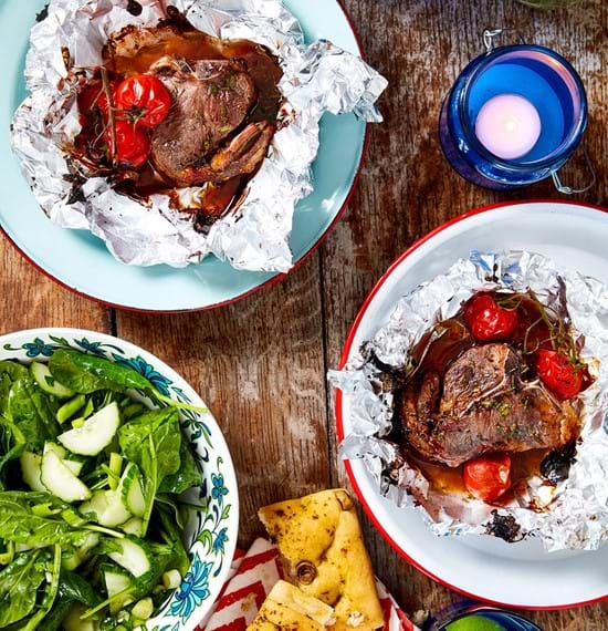 Sticky Glazed Lamb Chops with Redcurrant and Rosemary