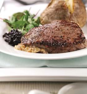 Stilton Stuffed Rump Steak