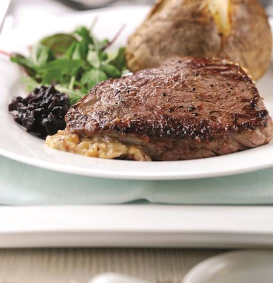 Stilton Stuffed Rump Steak