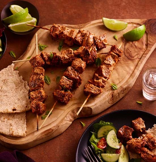 Tandoori Spiced Beef Kebabs