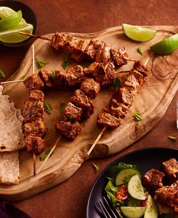 Tandoori Spiced Beef Kebabs