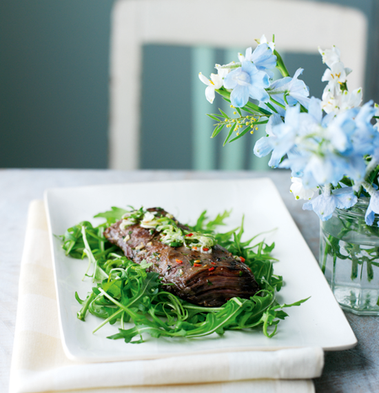 BBQ Steaks with a Spiced Marinade