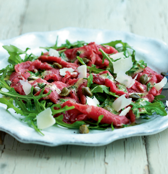 Beef Carpaccio with Mustard Dressing (version 2)