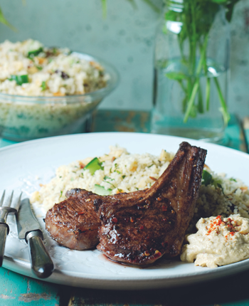 Cinnamon and Chilli Lamb Chops with Couscous Salad