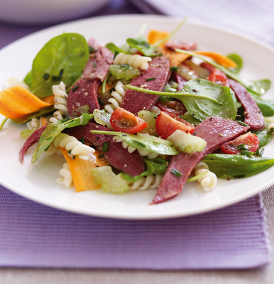 Pressed Ox Tongue Salad with Horseradish and Honey Dressing