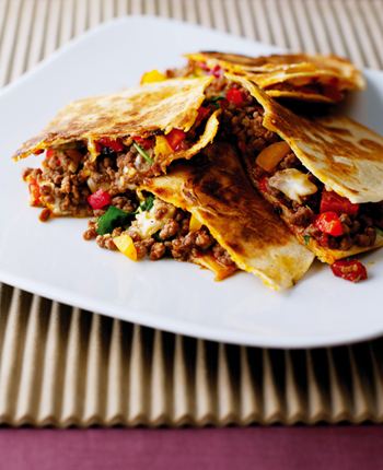 Beef and Sweet Pepper Quesadillas