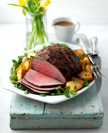 Roast Beef with Lemon and Anchovy Butter