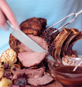 Roast Rib of Beef with Coriander Seeds and Thyme