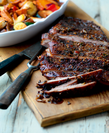 Slow Cooked Breast of Lamb with Caribbean Spices